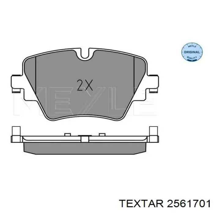 Pastillas de freno 2561701 Textar
