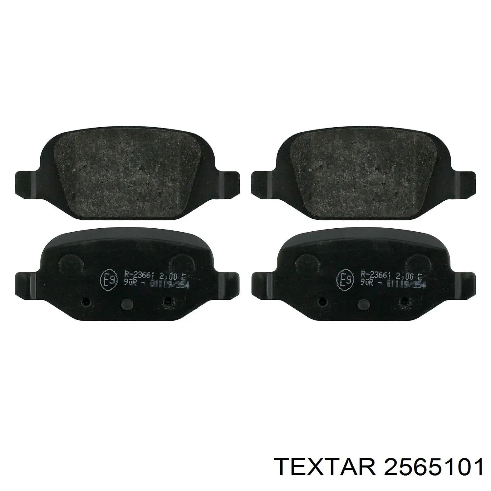 2565101 Textar pastillas de freno traseras