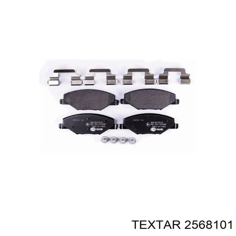 Pastillas freno delanteras Textar 2568101 precio, desde 23,25 EUR