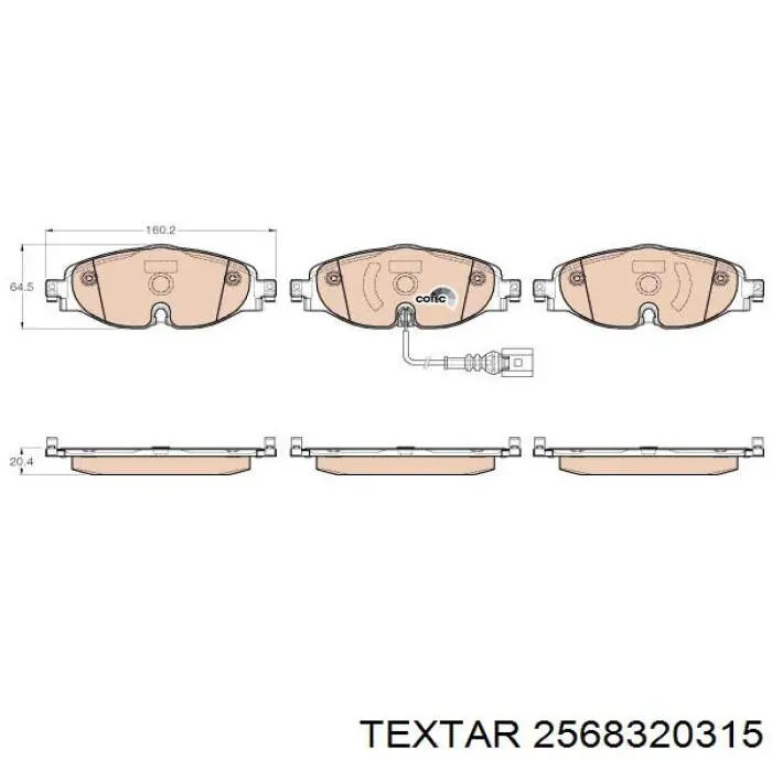 Pastillas de freno delanteras Volkswagen Tiguan 1 5N1, 5N2