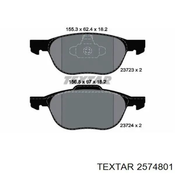 Comprar 2574801 Textar Pastillas delanteras de freno
