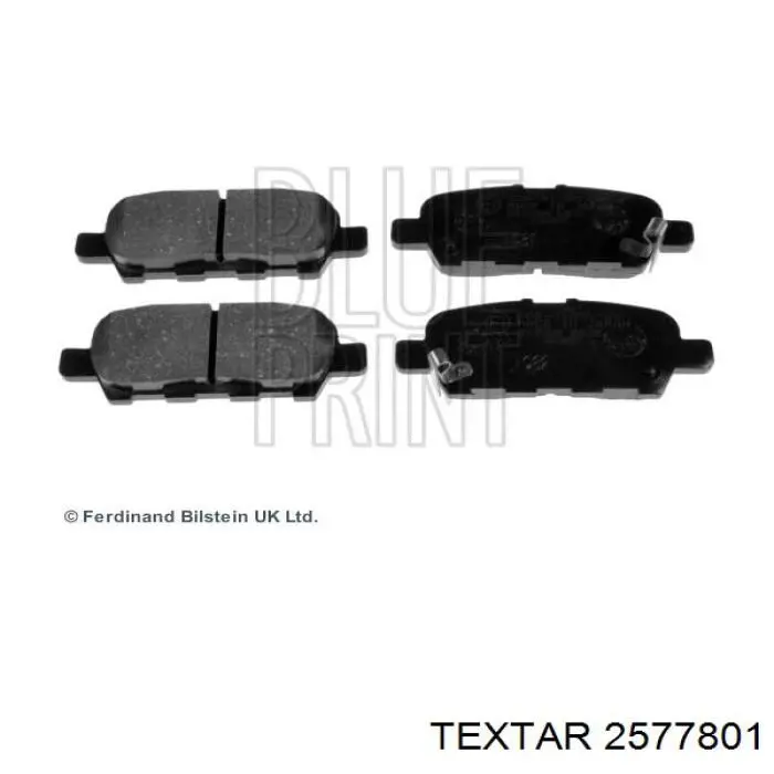 2577801 Textar pastillas de freno traseras