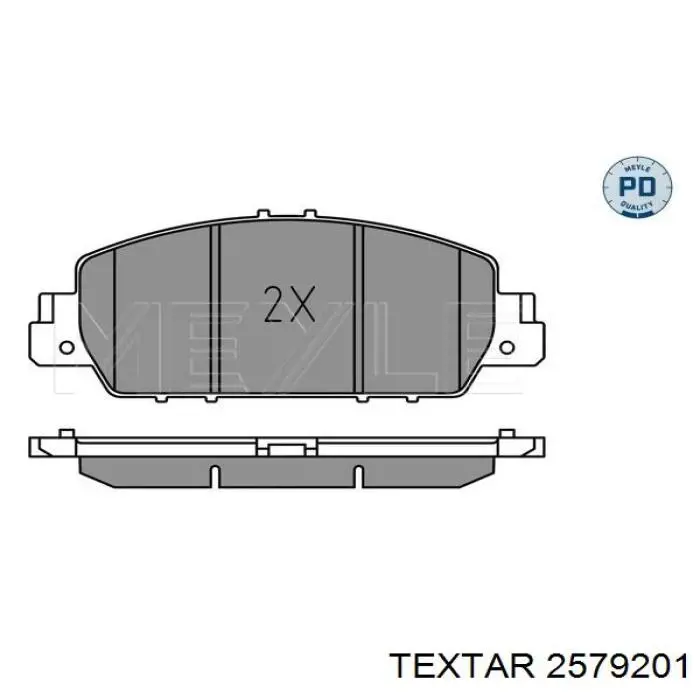 Pastillas de freno 2579201 Textar