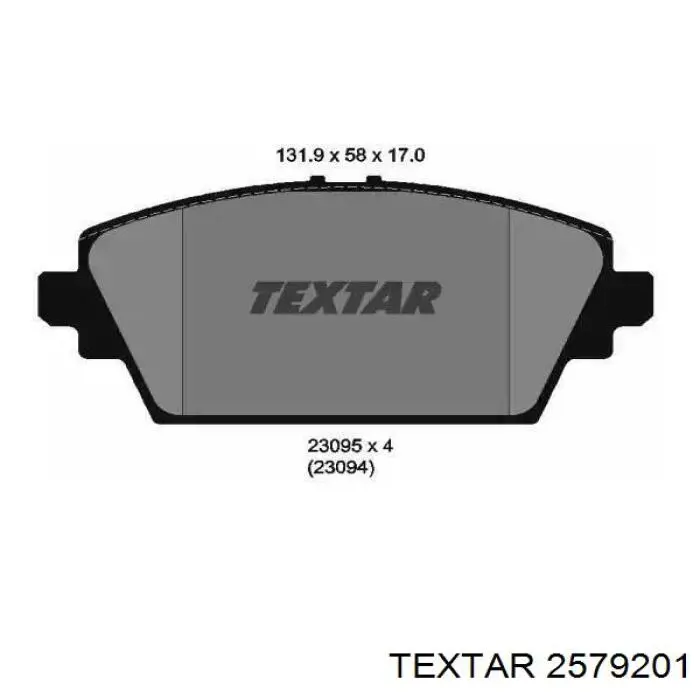 Pastillas freno delanteras Textar 2579201 precio, desde 29,55 EUR