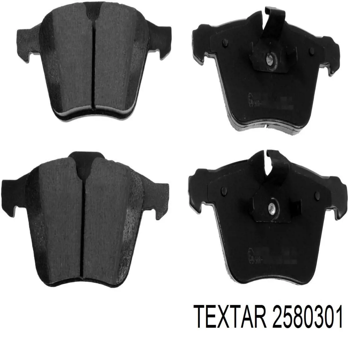 2580301 Textar pastillas de freno delanteras