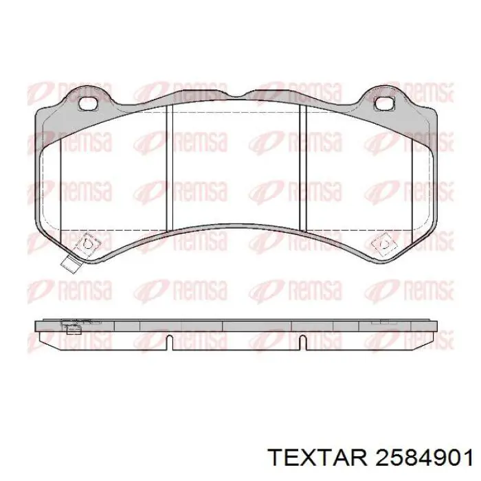 2584901 Textar pastillas de freno delanteras