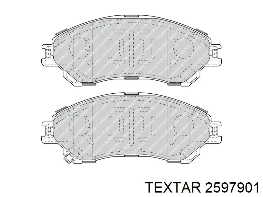 Pastillas de freno 2597901 Textar