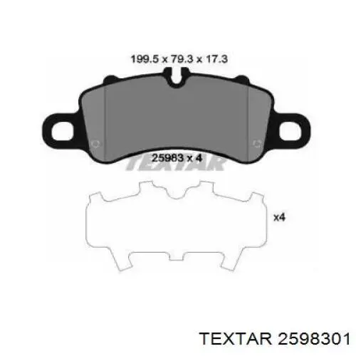 Comprar 2598301 Textar Pastillas delanteras de freno