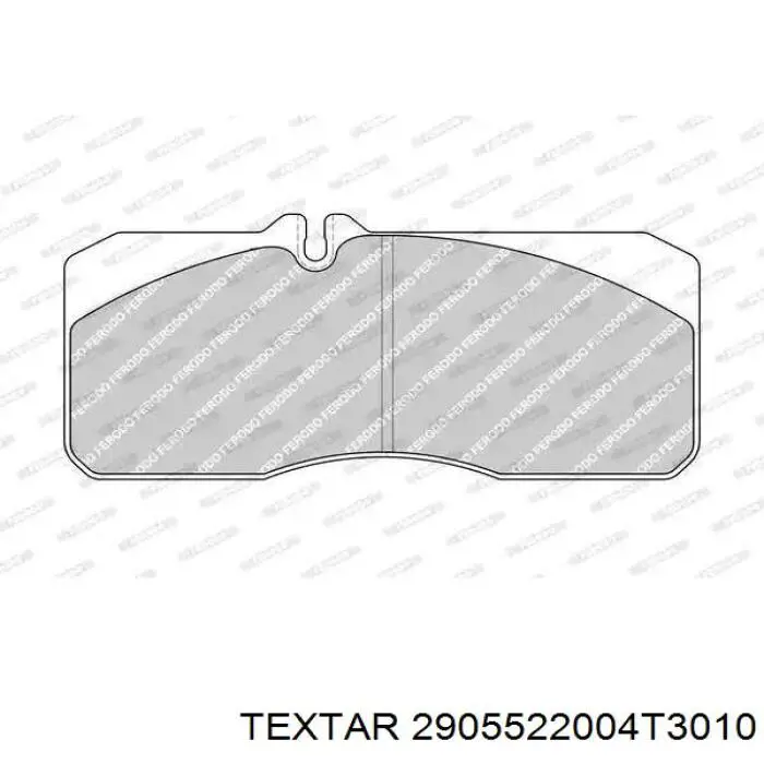 2905522004T3010 Textar pastillas de freno delanteras