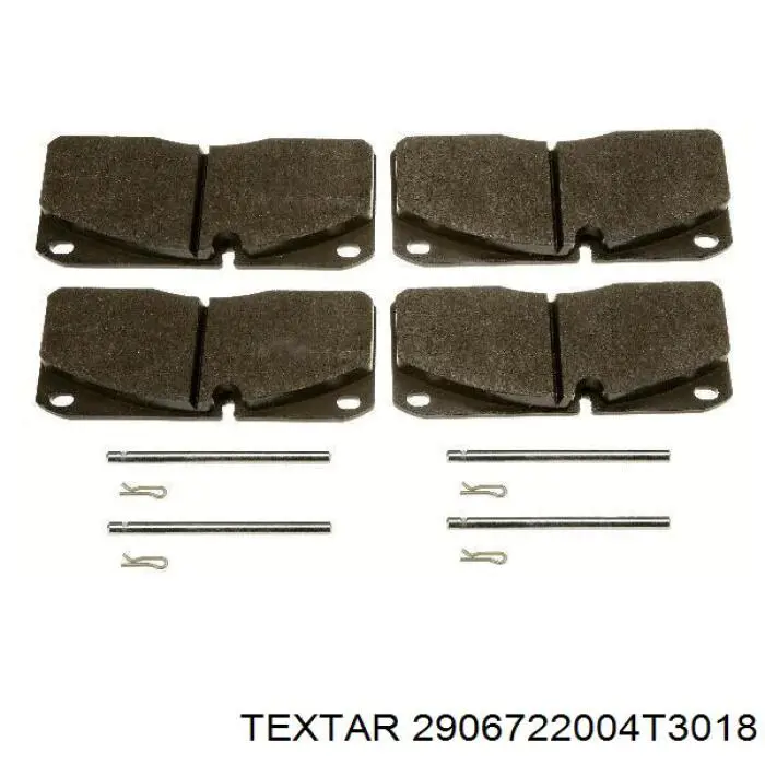 2906722004T3018 Textar pastillas de freno delanteras