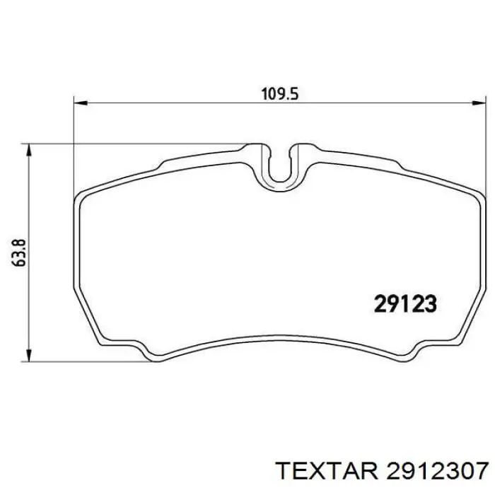 2912307 Textar pastillas de freno traseras