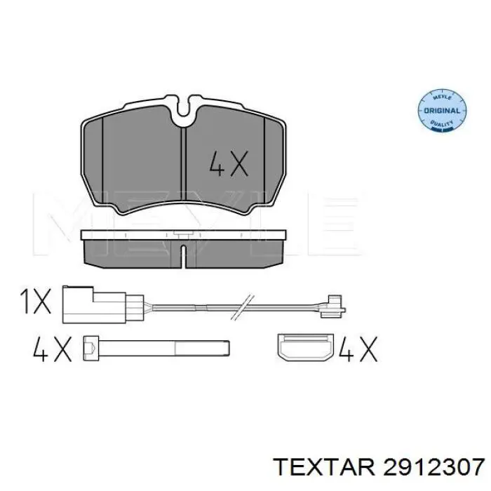 Comprar 2912307 Textar Pastillas de freno traseras