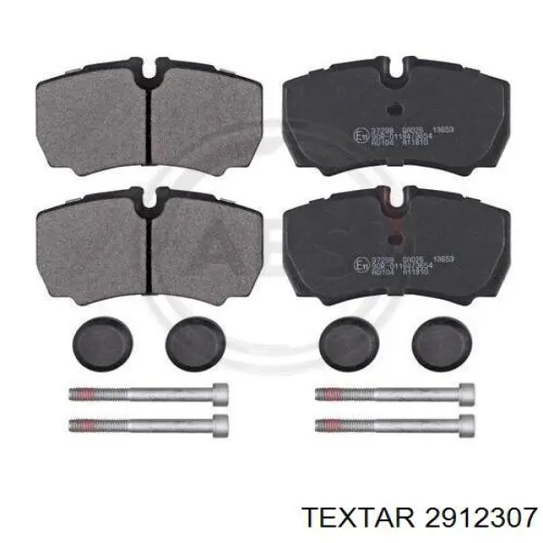 Pastillas de freno traseras 2912307 Textar