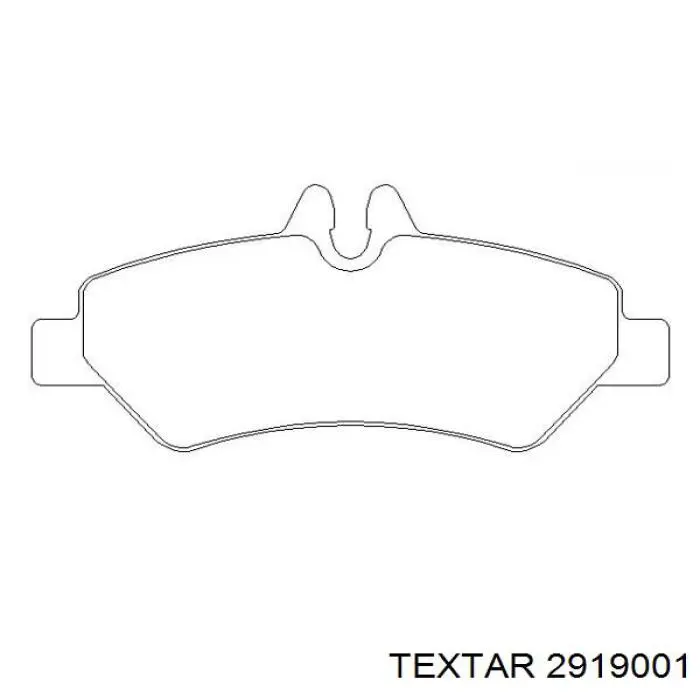 Pastillas traseras Textar 2919001