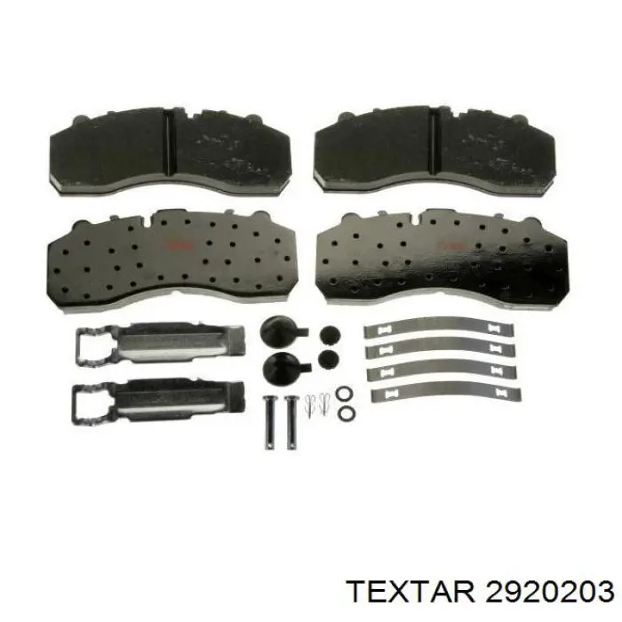2927803 Textar Pastillas freno traseras