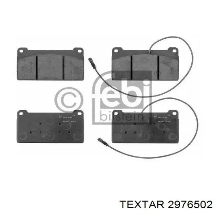 2976502 Textar pastillas de freno delanteras