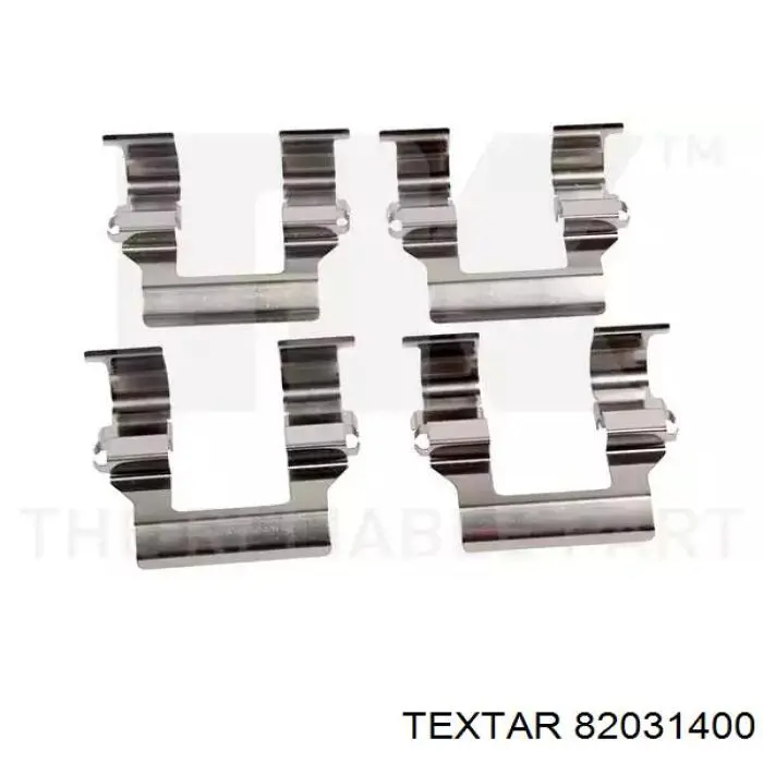 Juego de resortes de sujeción de pastillas de freno traseras Textar 82031400 precio, desde 6,48 EUR