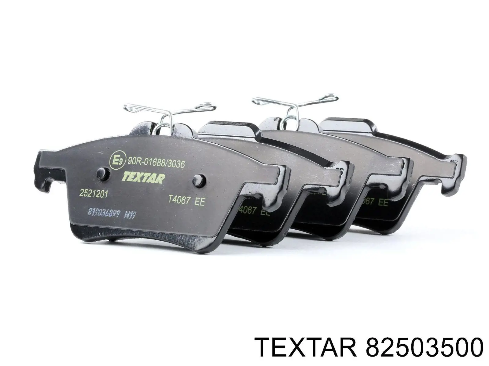 Juego de resortes de sujeción de pastillas de freno traseras Textar 82503500