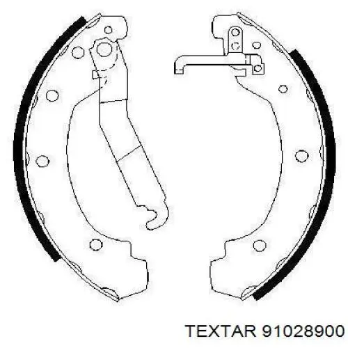 91028900 Textar zapatas de frenos de tambor traseras