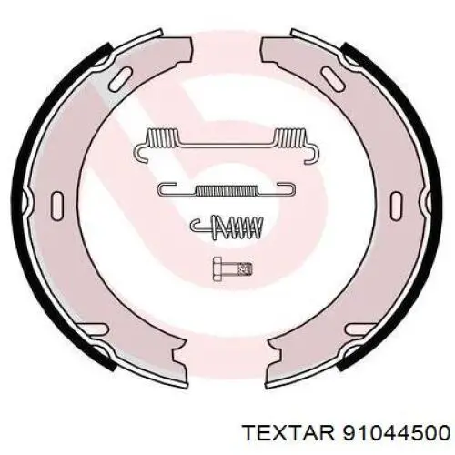 91044500 Textar juego de zapatas de frenos, freno de estacionamiento