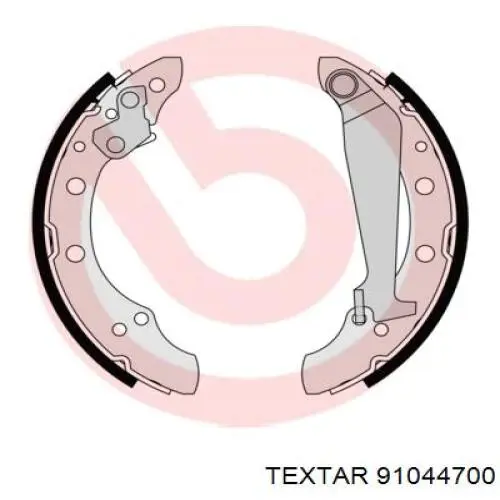 Zapatas de freno traseras Textar 91044700