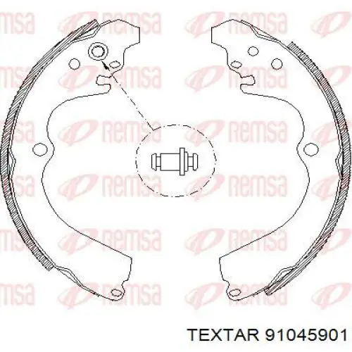 91045901 Textar zapatas de frenos de tambor traseras