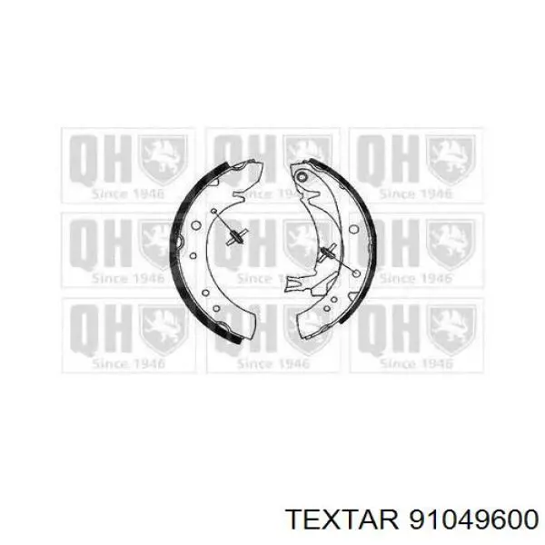 Zapatas de freno traseras Textar 91049600