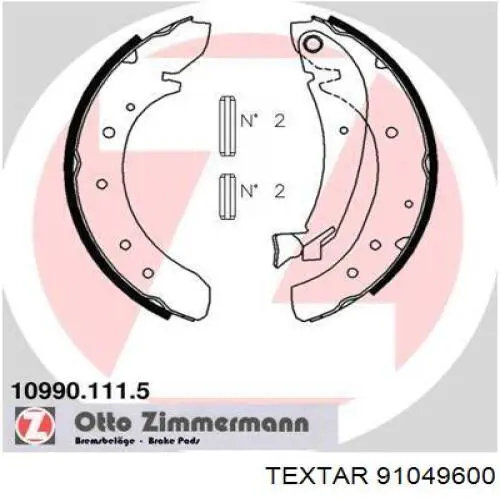 Zapatas de freno de tambor traseras Textar 91049600 precio, desde 41,11 EUR