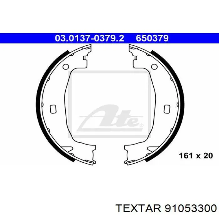Zapatas de freno de mano Textar 91053300 precio, desde 25,95 EUR