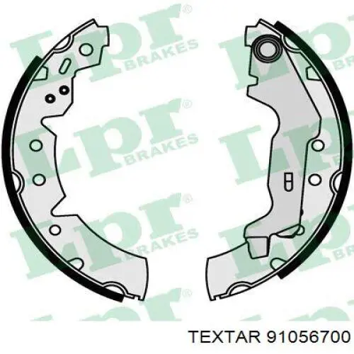 91056700 Textar zapatas de frenos de tambor traseras