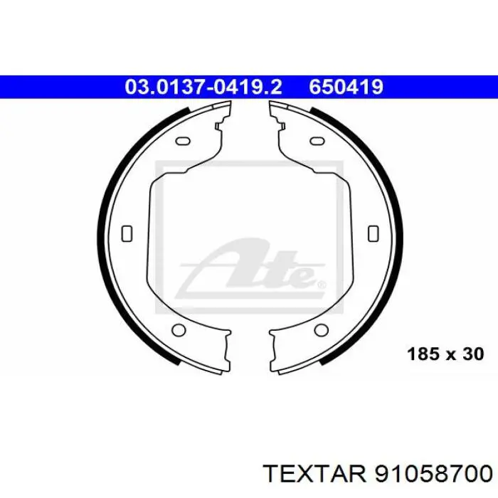 Juego de zapatas de frenos, freno de estacionamiento BMW 5 E39