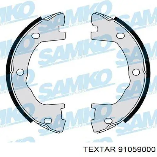 91059000 Textar zapatas de frenos de tambor traseras