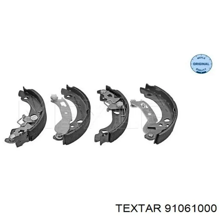 91061000 Textar zapatas de frenos de tambor traseras