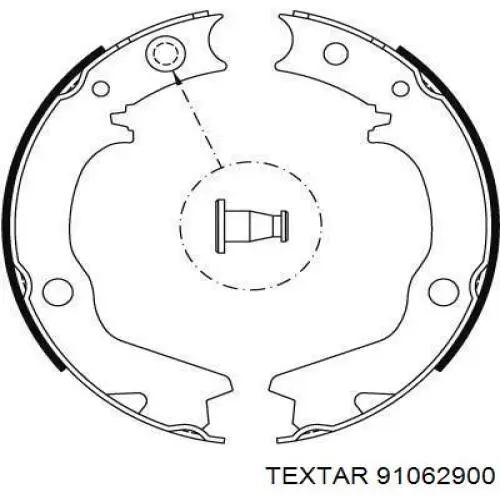 Juego de zapatas de frenos, freno de estacionamiento Mitsubishi Galant 8 EA