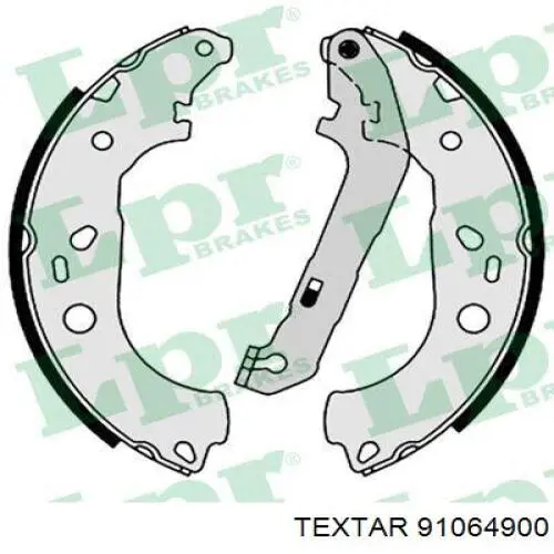 91064900 Textar zapatas de frenos de tambor traseras