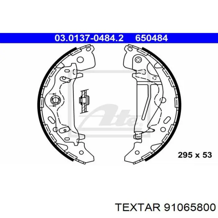 91065800 Textar zapatas de frenos de tambor traseras