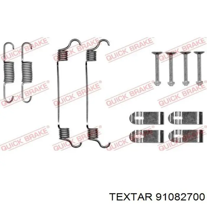 91082700 Textar juego de zapatas de frenos, freno de estacionamiento