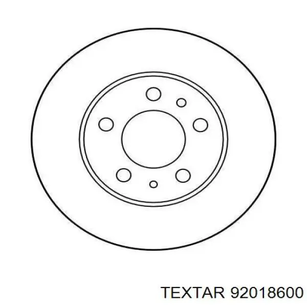 92018600 Textar freno de disco delantero