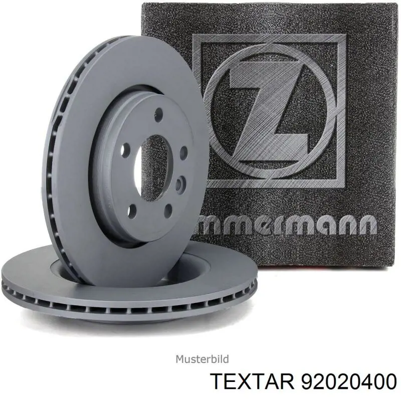 Disco de freno 92020400 Textar