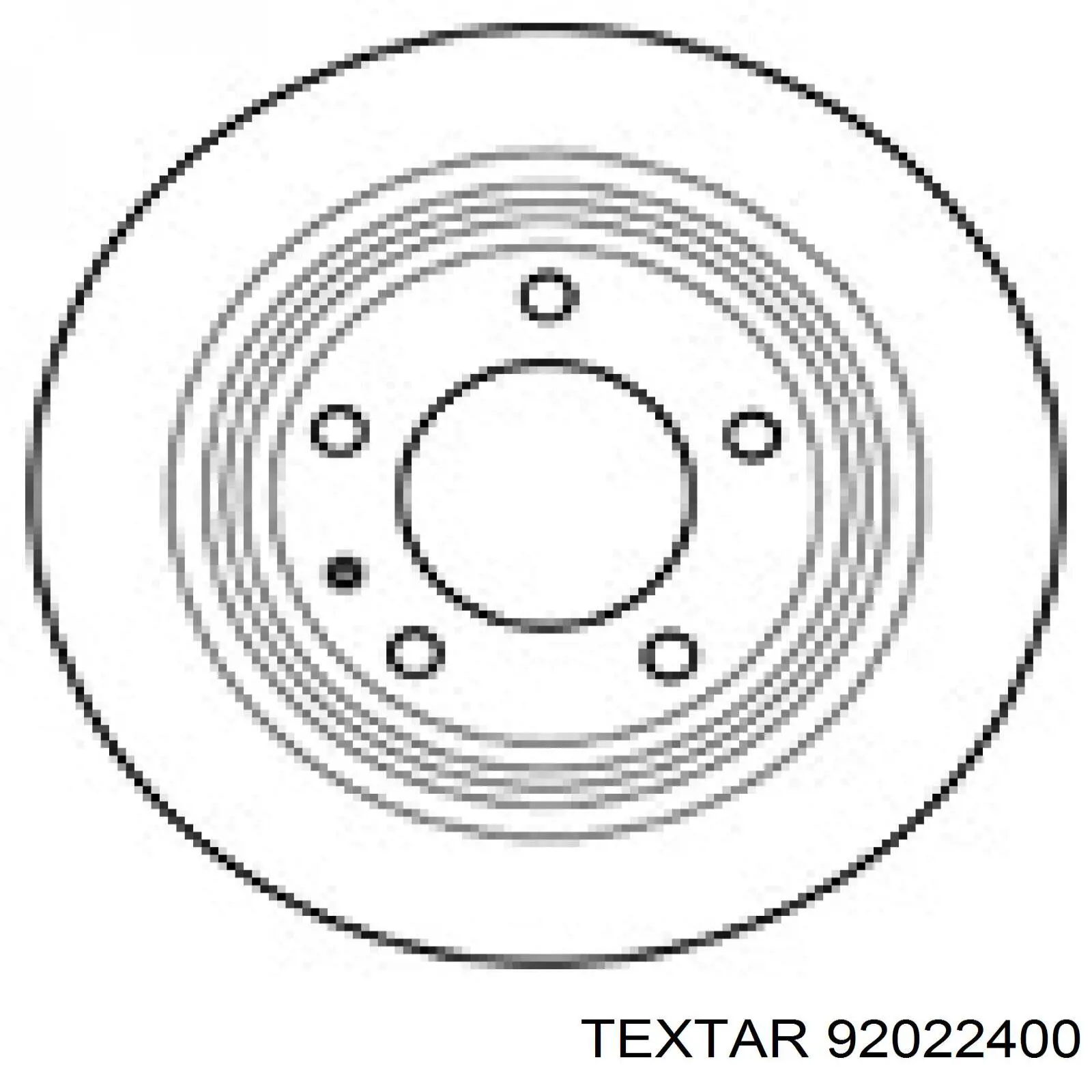 92022400 Textar disco de freno trasero