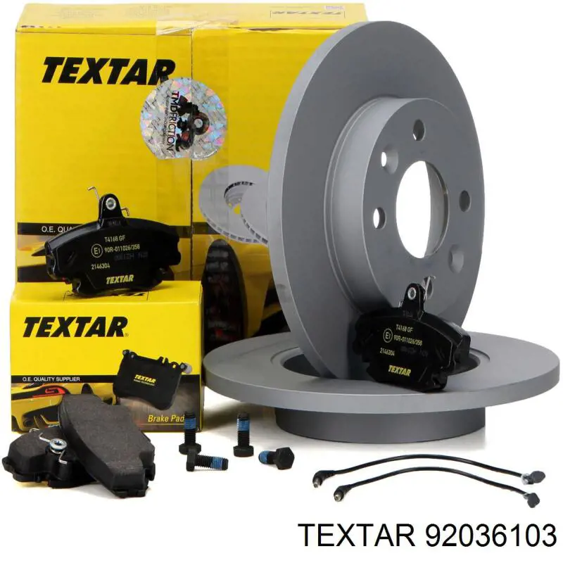 Disco de freno 92036103 Textar