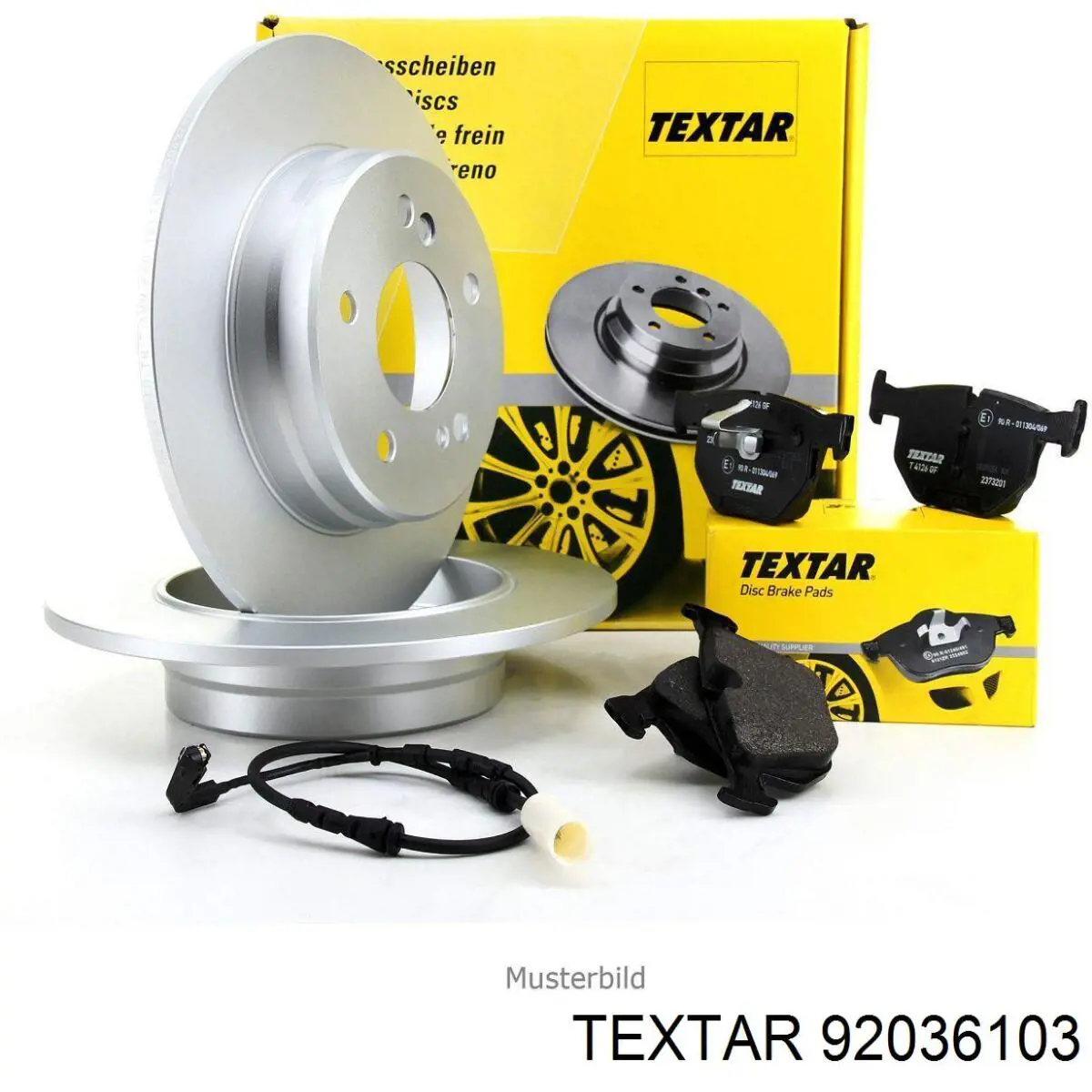 Disco de freno delantero Textar 92036103