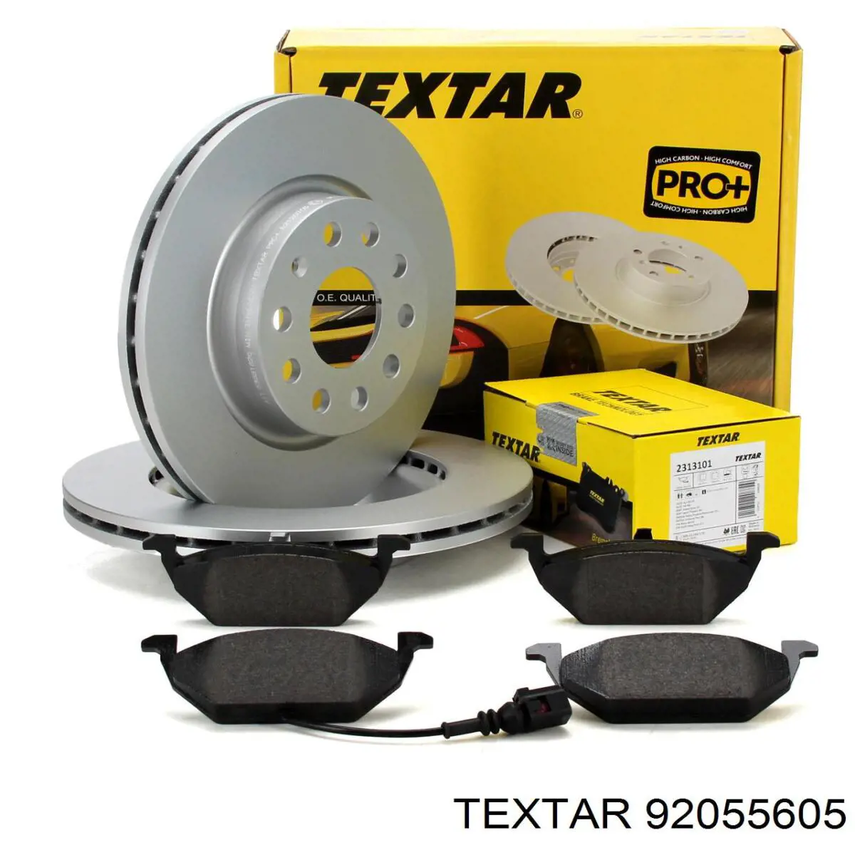 Disco de freno delantero Textar 92055605