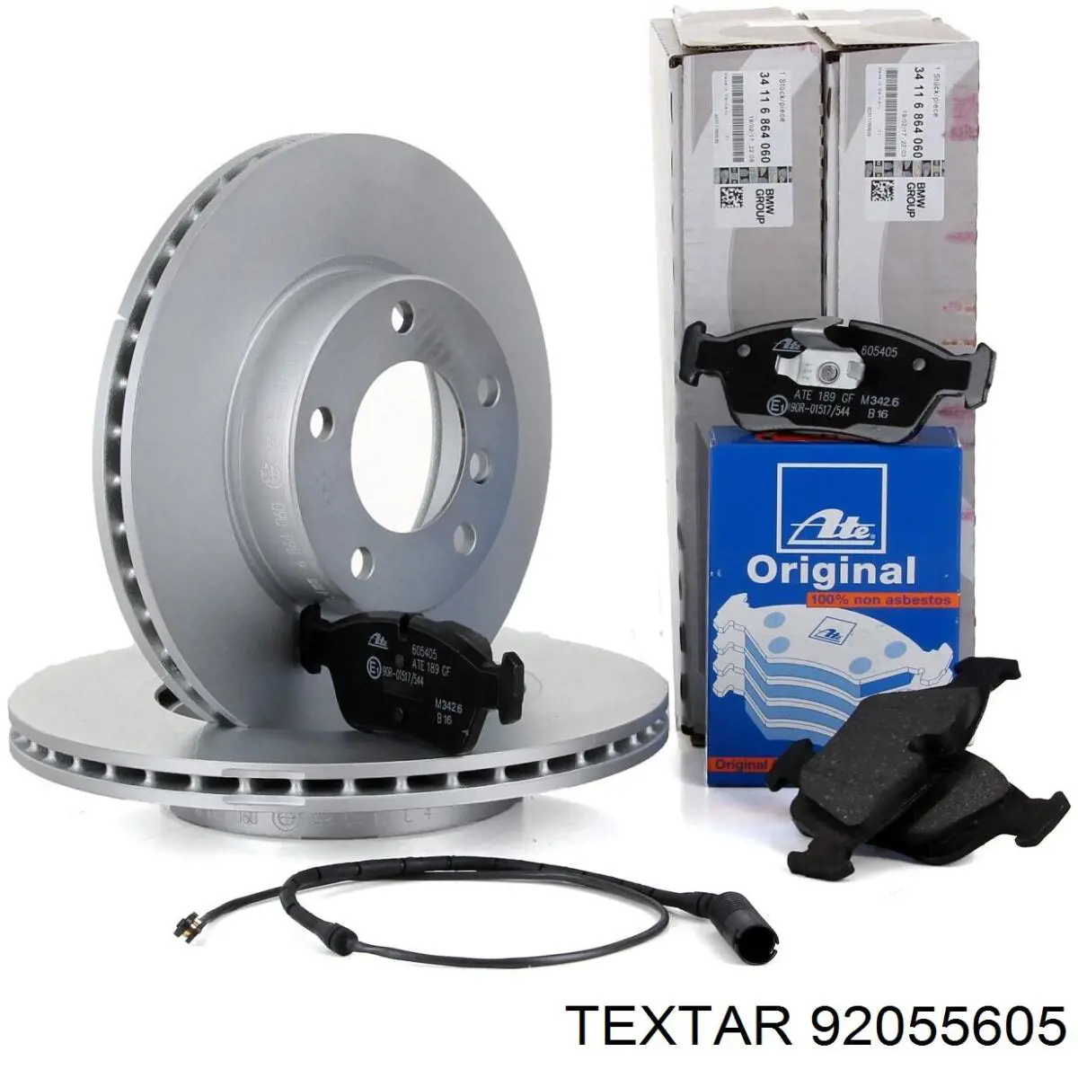 Disco de freno 92055605 Textar