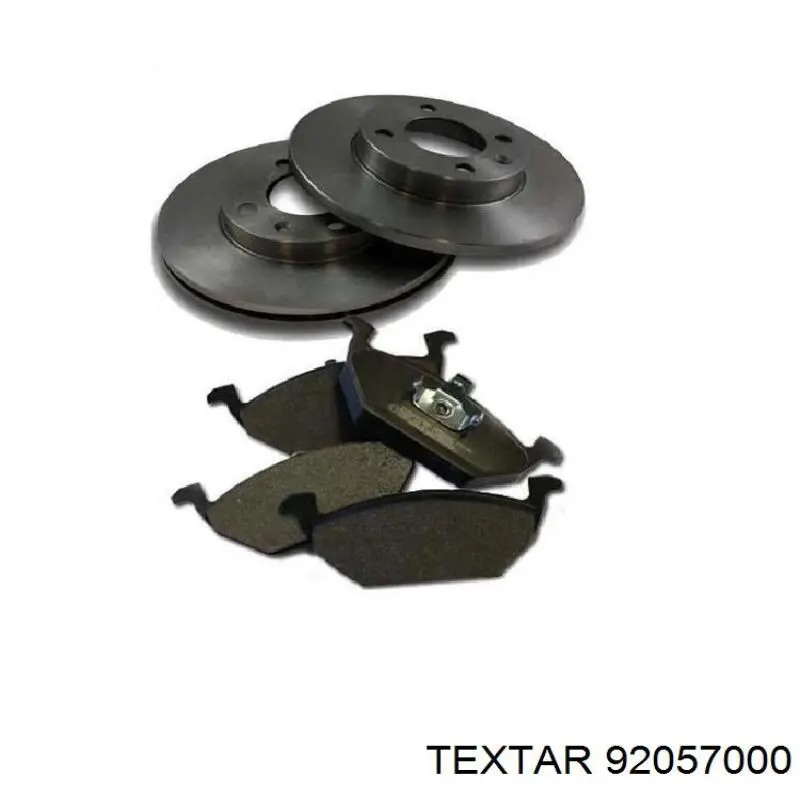 Disco de freno trasero 92057000 Textar