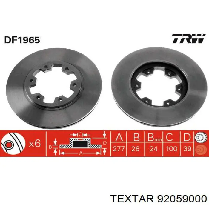 Frenos delanteros Textar 92059000 precio, desde 43,23 EUR