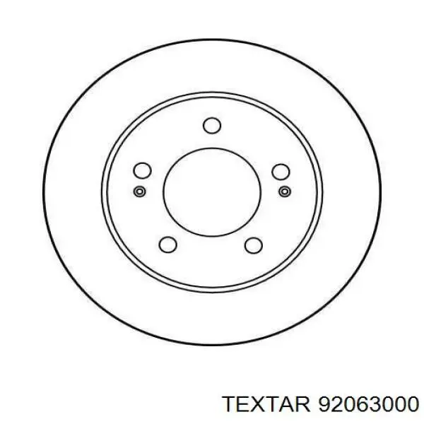 Disco de freno 92063000 Textar