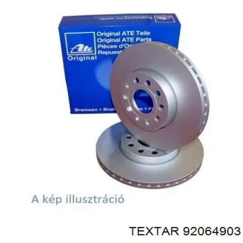 Disco de freno trasero 92064903 Textar