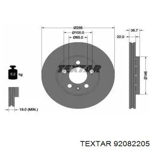 Frenos delanteros Textar 92082205 precio, desde 28,67 EUR