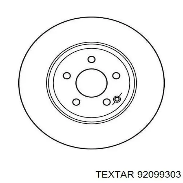 92099303 Textar freno de disco delantero